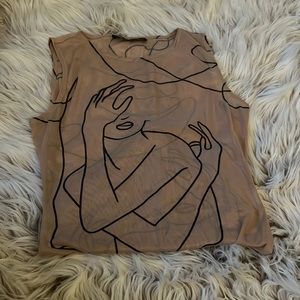 Akira beige bodysuit